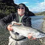SIlver salmon caugh in home river
