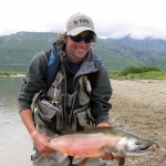 colored silver salmon