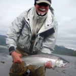 Silver salmon on the fly
