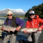 fly fishing for silver salmon