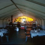 Inside of Dining Tent