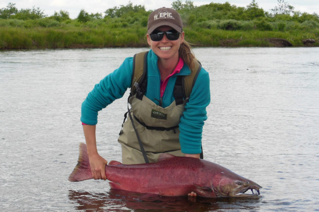 Fly Fishing for King Salmon on the Alaska Peninsula