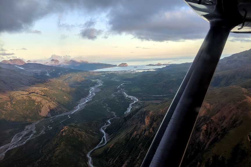 Flying Along the Alaska Peninsula